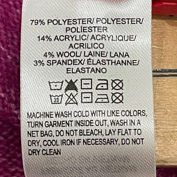 Lucky Brand Fuchsia V-neck Sweater Small Petite - Picture 6 of 14